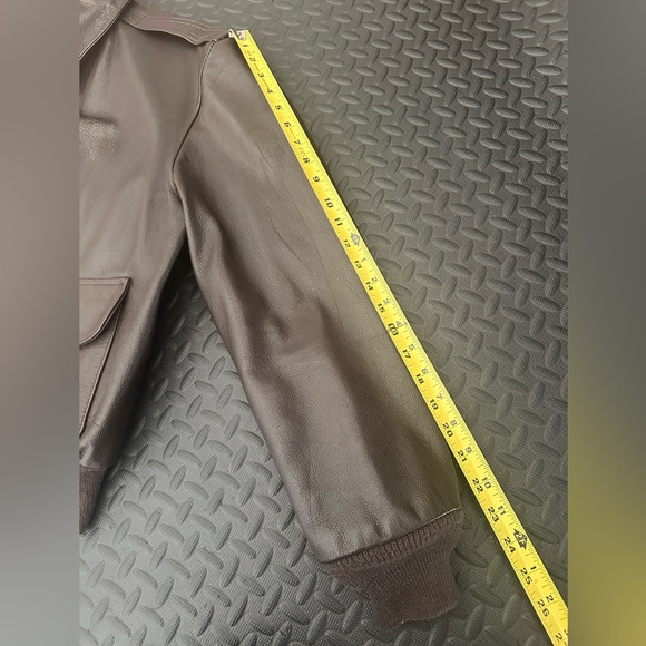 VTG Cooper Type A-2 Flight Pilot Jacket Large 44R US Air Force 100% Goatskin EUC - Picture 14 of 15